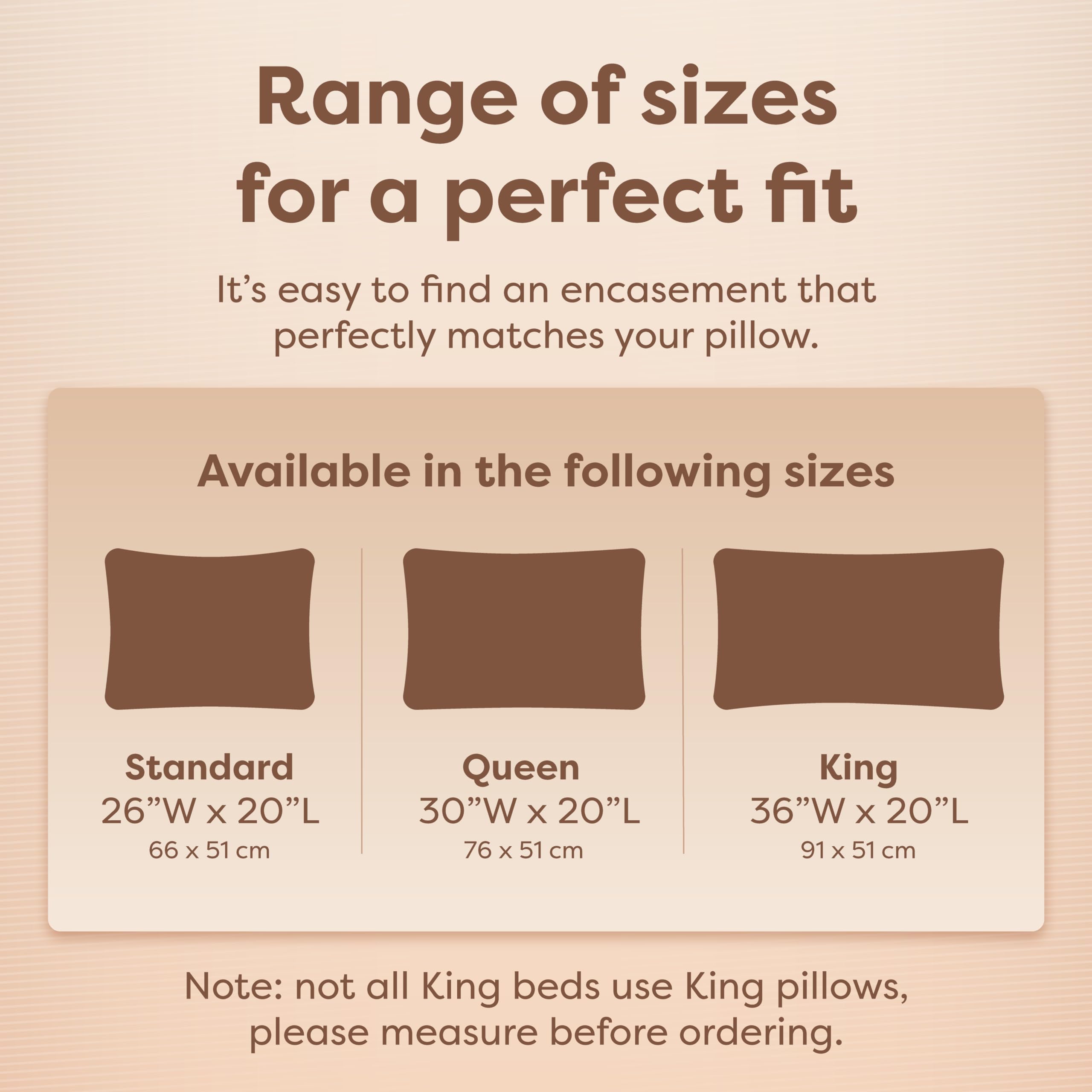 HOSPITOLOGY PRODUCTS pillow beside ruler showing 20 by 26 inch size