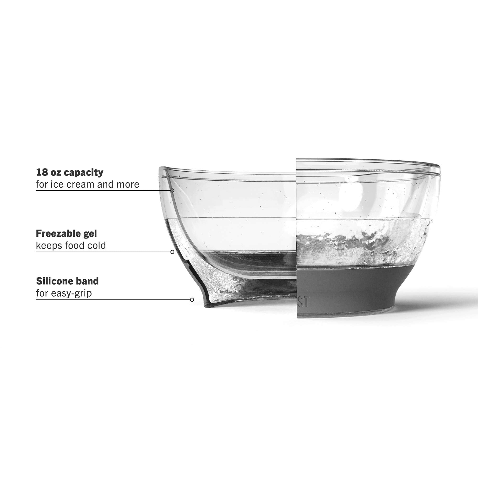 Host bowls in freezer ready to use demonstrating quick prep and long-lasting cold