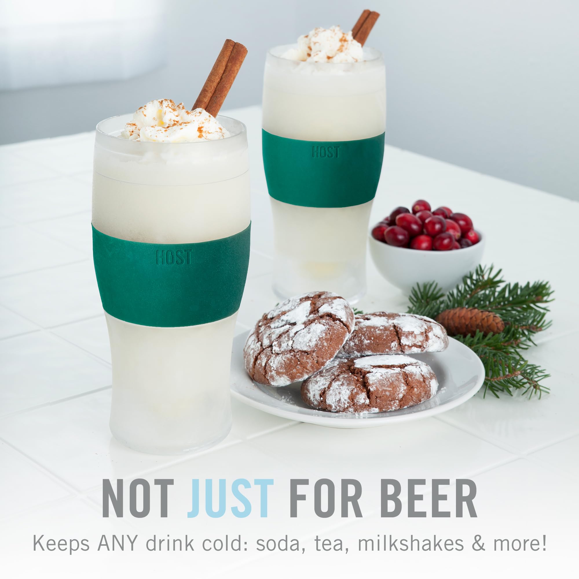 Host Freeze pouring beer into pint in use showing frosty pour and extended coldness