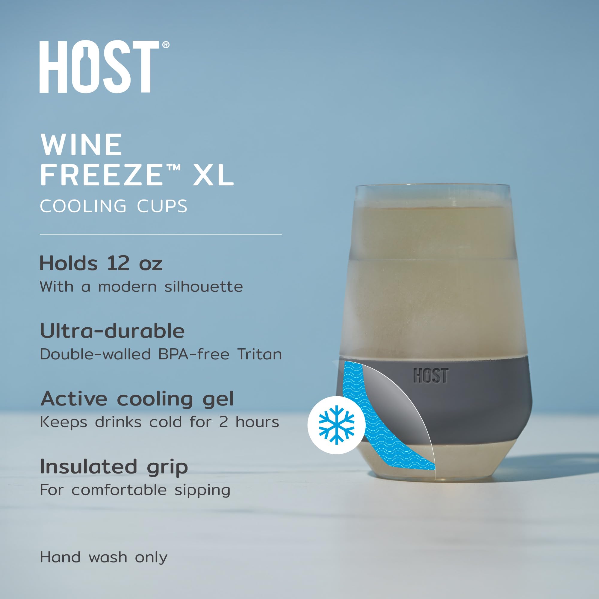 Host Freeze XL pouring a frozen cocktail to show no dilution and vibrant color