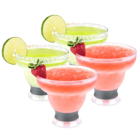 Host margarita glass front view showing elegant shape and reusable benefit