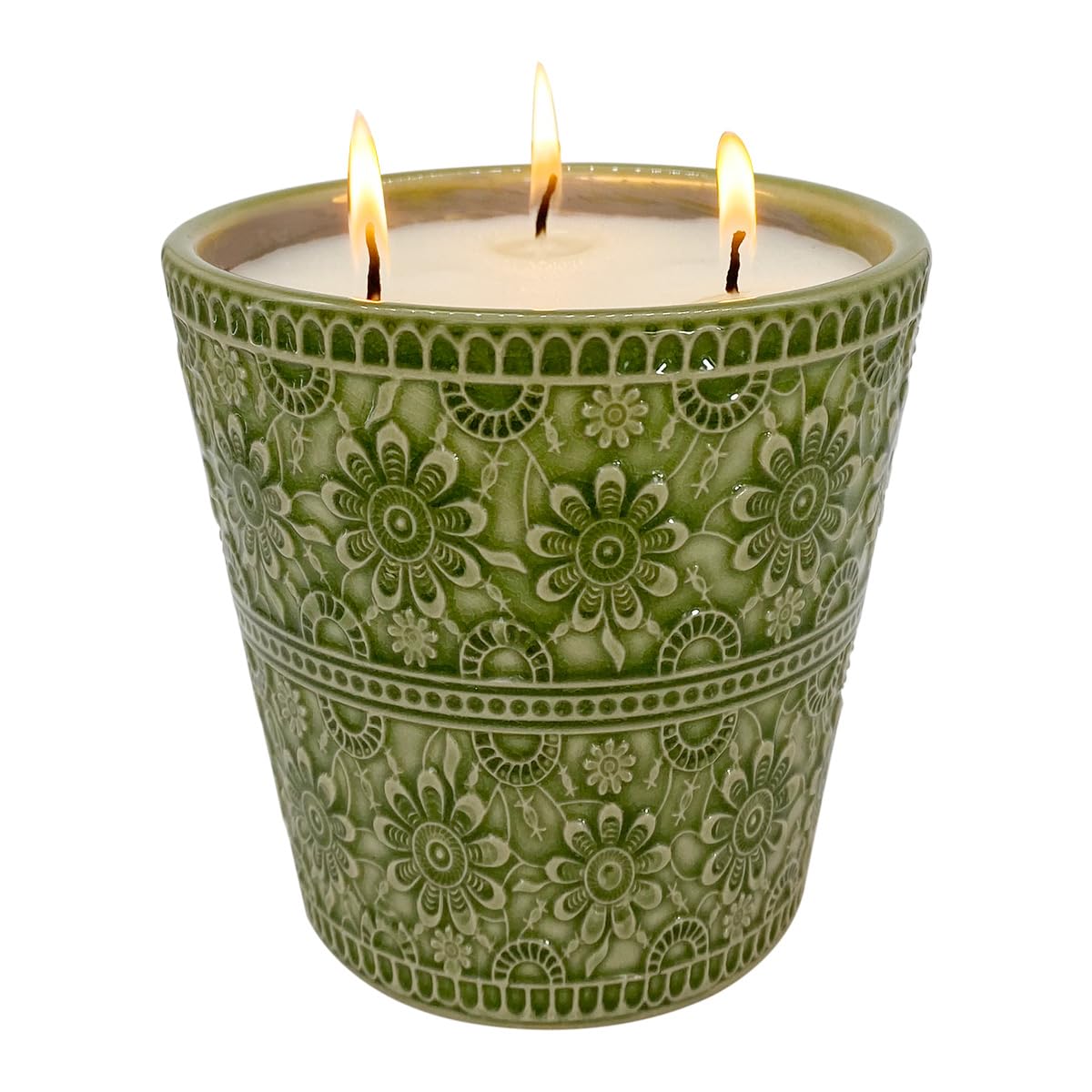 HOSVOT front view shows porcelain jar and elegant design for stylish outdoor décor