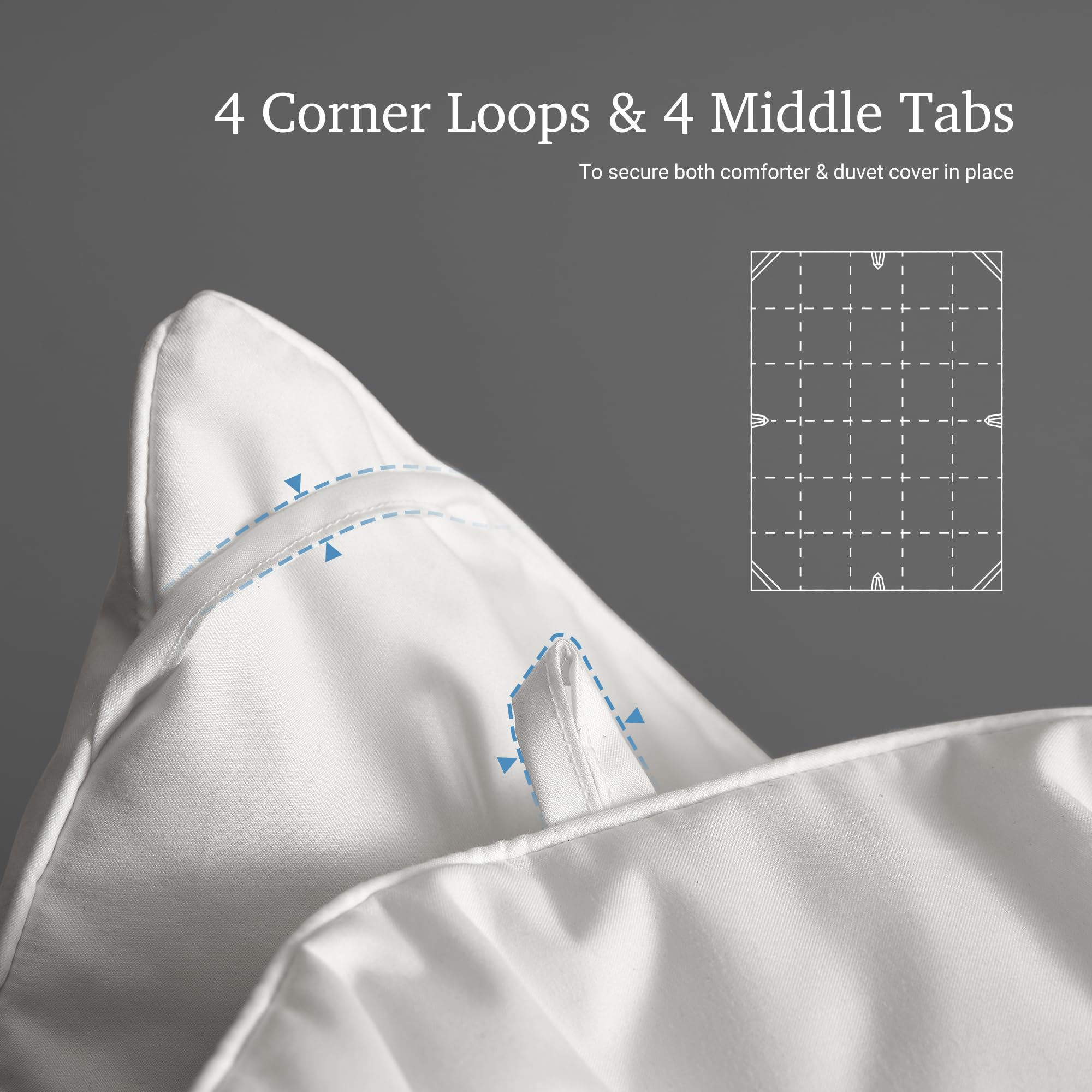 Hotel Grand vacuum-packed comforter compact for shipping and space-saving storage