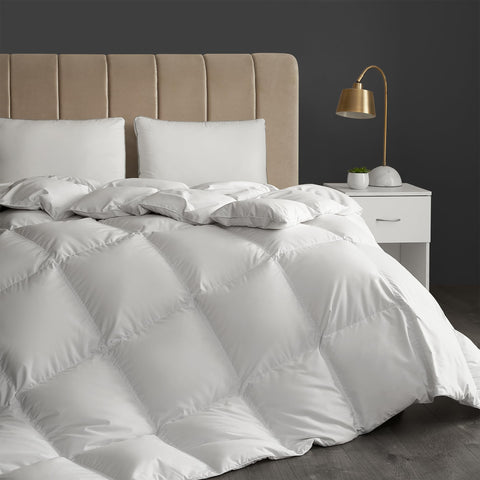 Hotel Grand included storage bag keeps comforter fluffy and protected off-season
