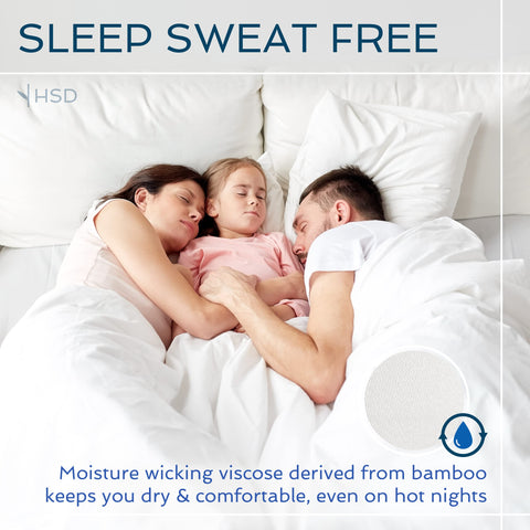 Hotel Sheets Direct fabric closeup revealing silky weave and breathable feel