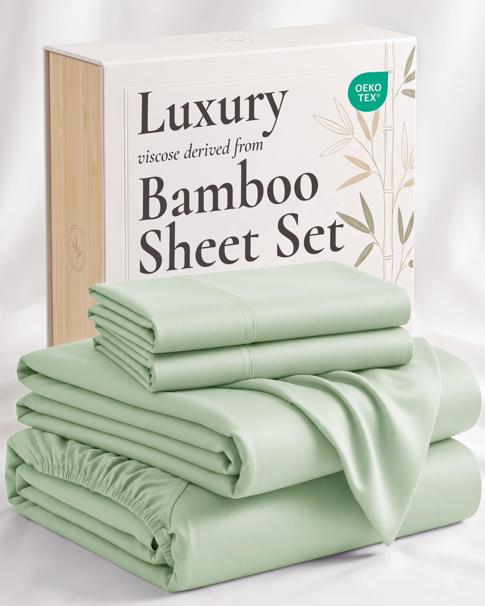 Hotel Sheets Direct front packaging showing full king sheet set and benefits