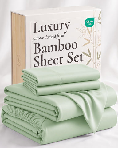 Hotel Sheets Direct front packaging showing full king sheet set and benefits