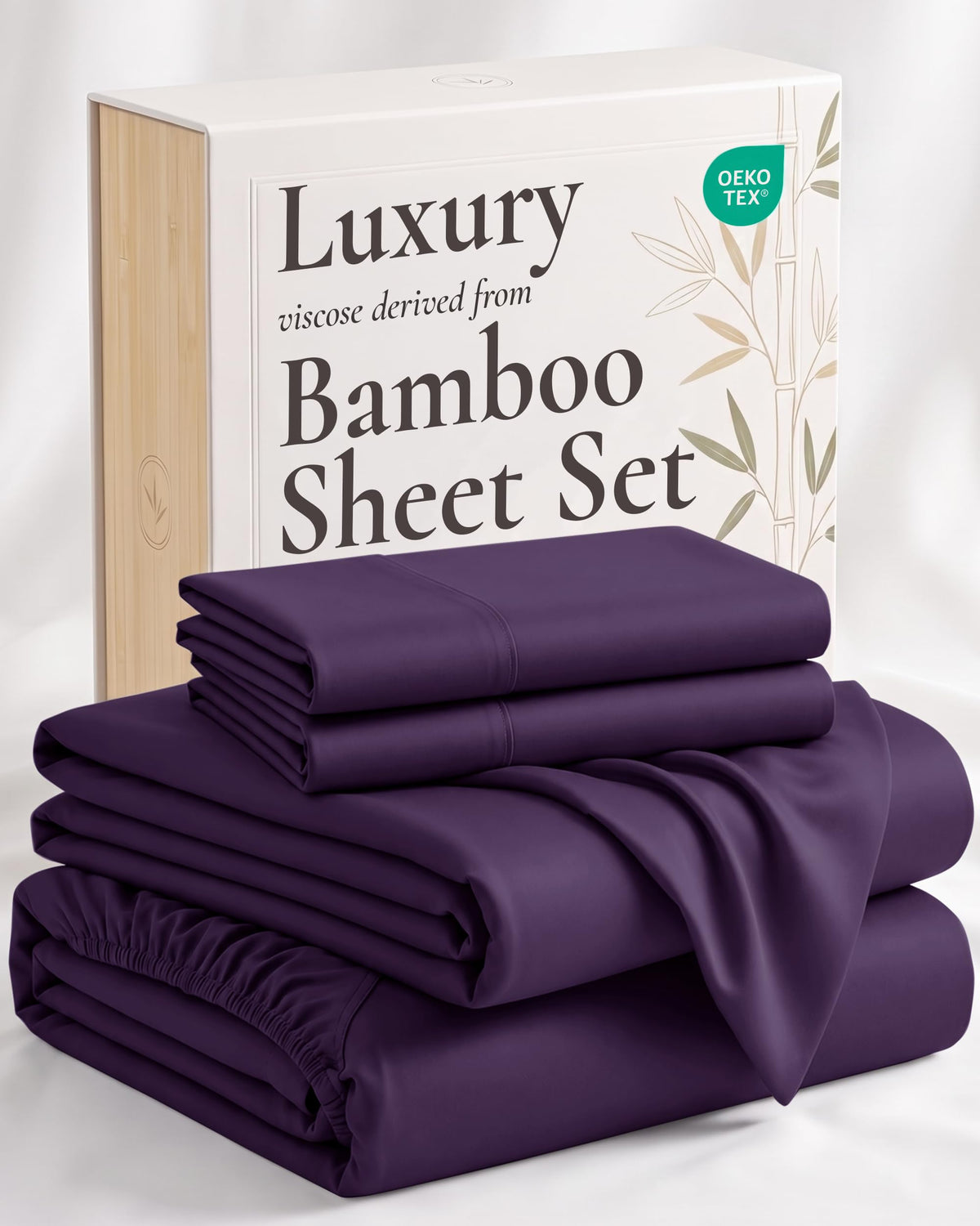 Hotel Sheets Direct queen flat sheet laid flat showing smooth silky finish and luxurious feel