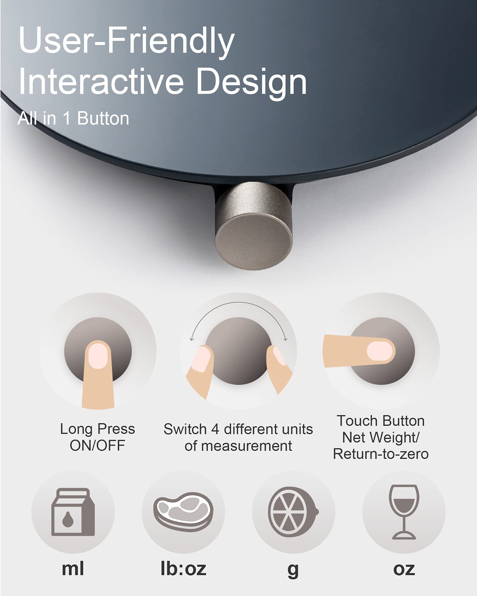 HOTO scale measuring coffee grounds and a pour-over setup for brewing control