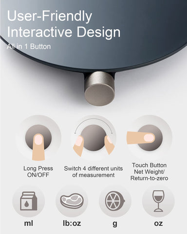 HOTO scale measuring coffee grounds and a pour-over setup for brewing control