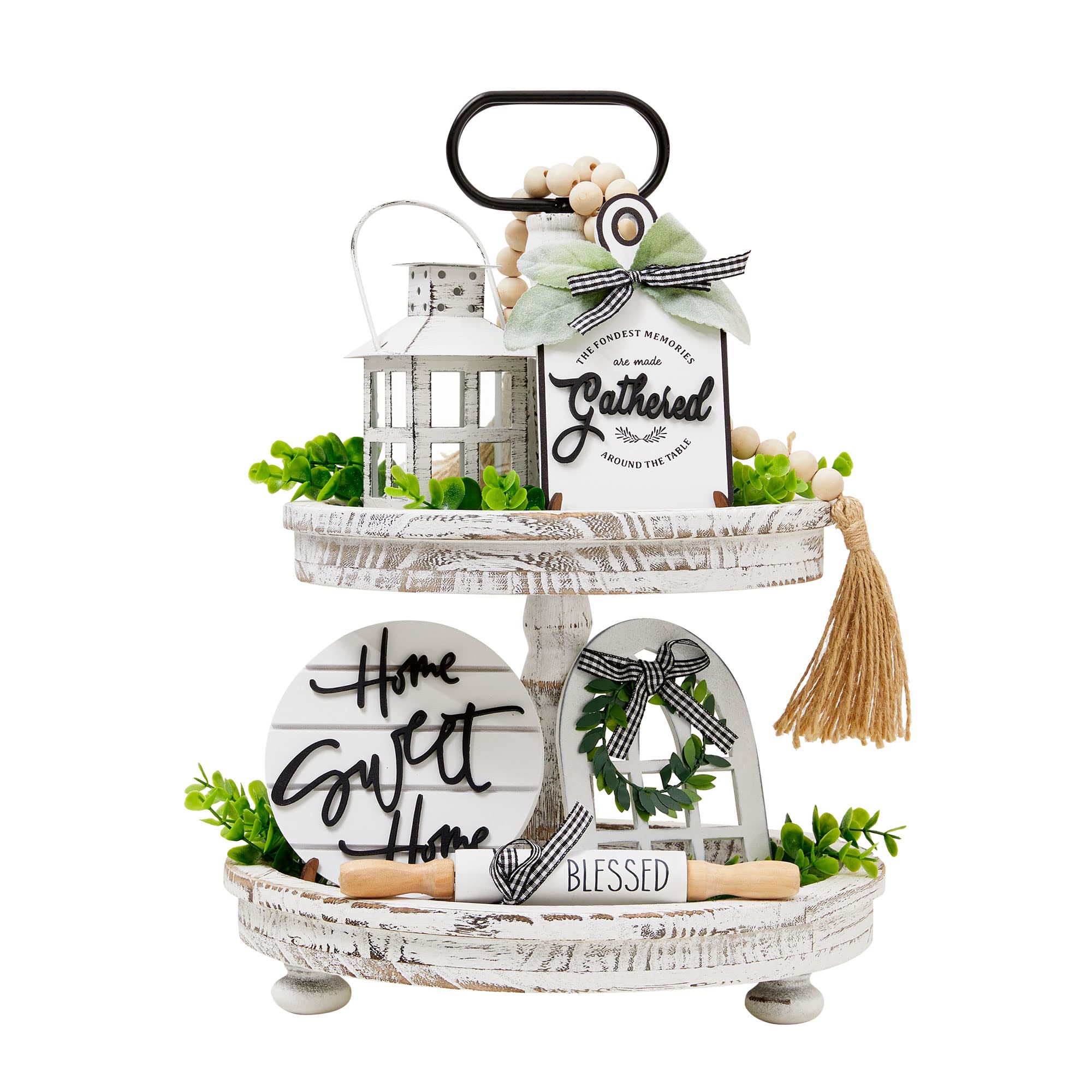 Houmury front view of full 16-piece set showing contents and neat packaging for easy styling
