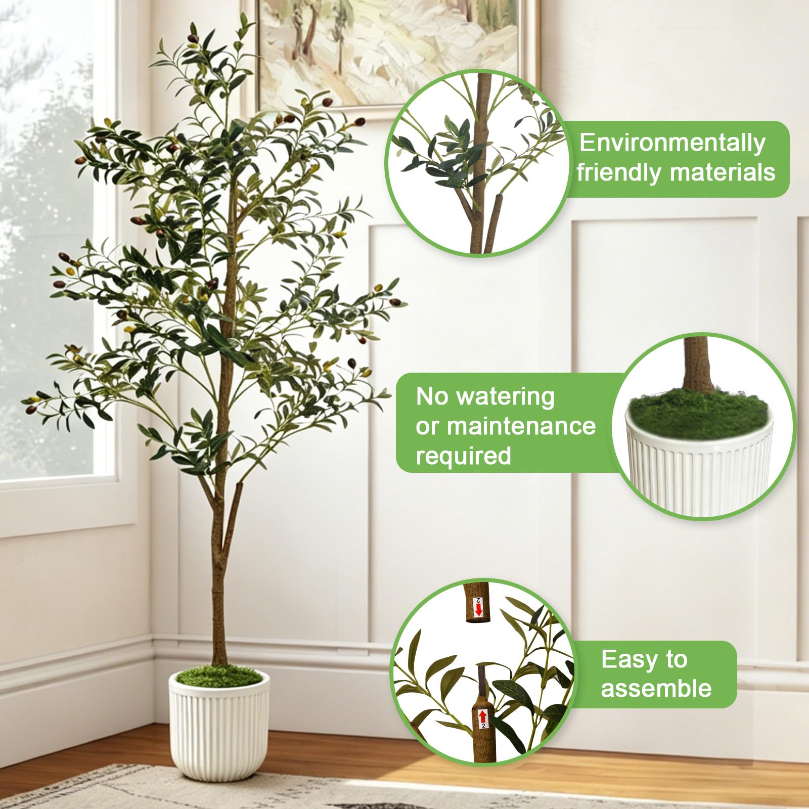 houpudamai close-up of silk leaf texture showing realistic look and light reflection