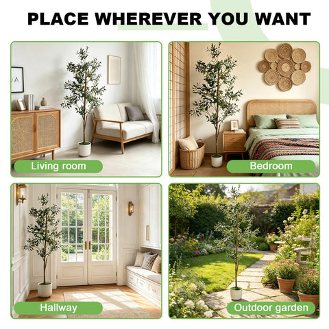 houpudamai panda ornaments clipped to branch adding playful decorative accent