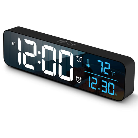 Hournor front display showing large clear time and date for easy reading