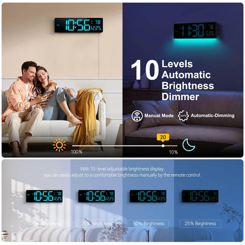 Hournor remote and controls displayed for convenient hands-free adjustments
