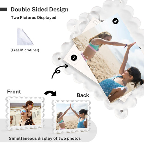 HOUSE DAY double-sided frame showing two photos for versatile display benefit