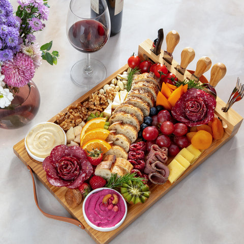 House Ur Home assembled charcuterie spread on board illustrating attractive presentation for gatherings