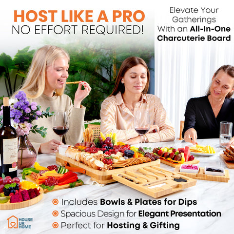 House Ur Home ceramic bowls inset neatly containing dips and keeping board organized