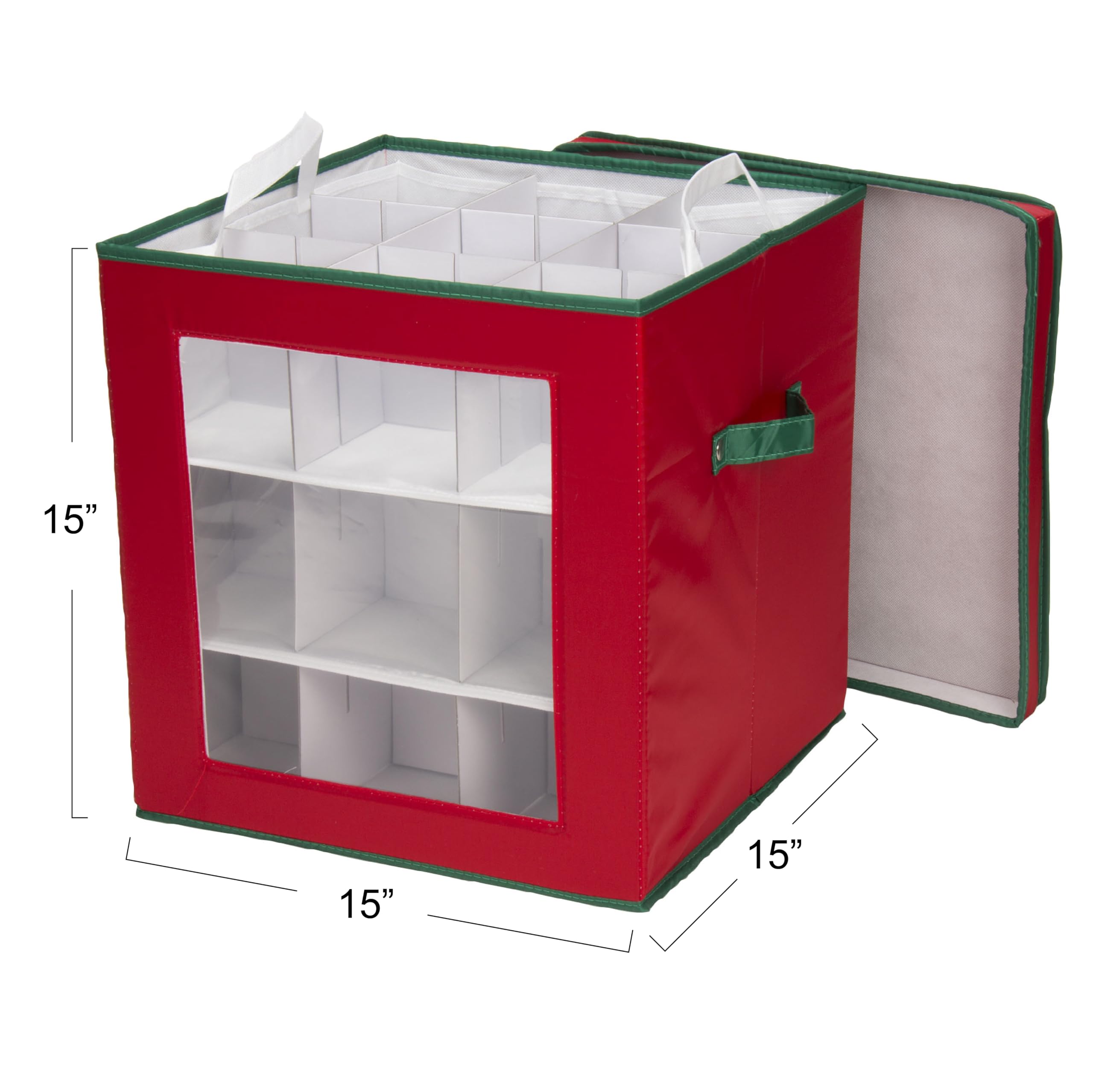 Household Essentials top tray lifted to reveal protected lower compartment