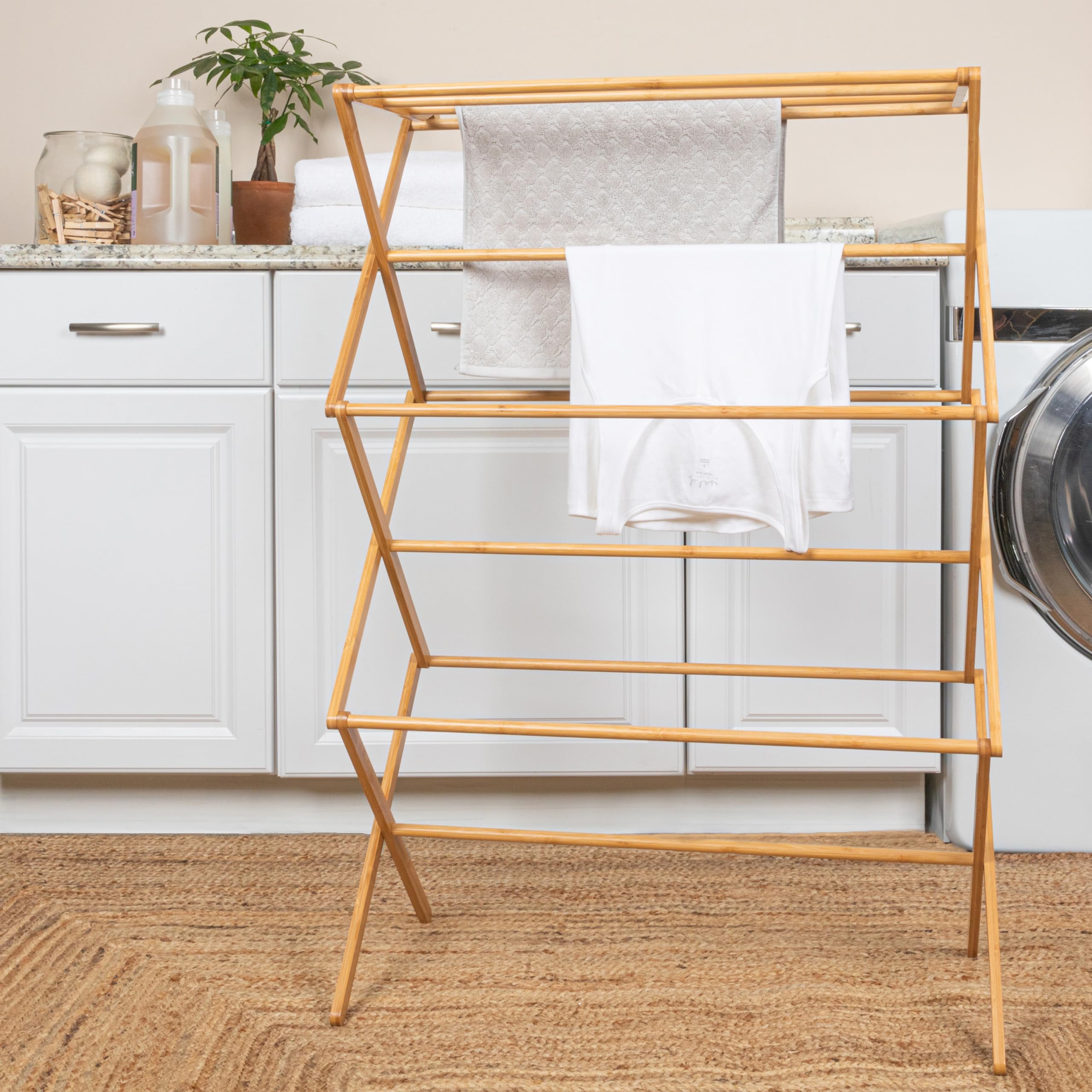 Household Essentials rack in bedroom lifestyle scene enhancing home decor