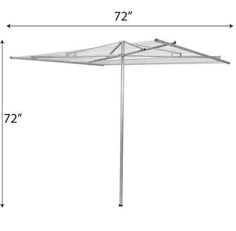 Household Essentials dryer collapsed for storage showing space-saving convenience