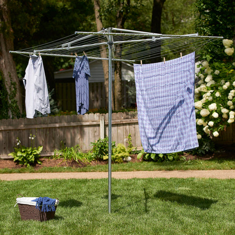 Household Essentials detail of vinyl clotheslines demonstrating durable non-snag lines
