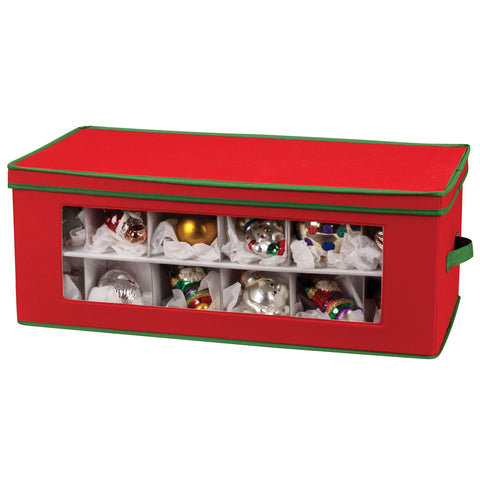 Household Essentials front view showing red organizer and clear window for quick identification
