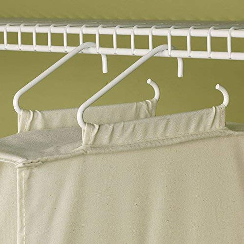 Household Essentials organized entryway scene with canvas shoe organizer saving floor space
