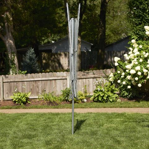 Household Essentials plastic clothesline close-up showing weatherproof texture for durability