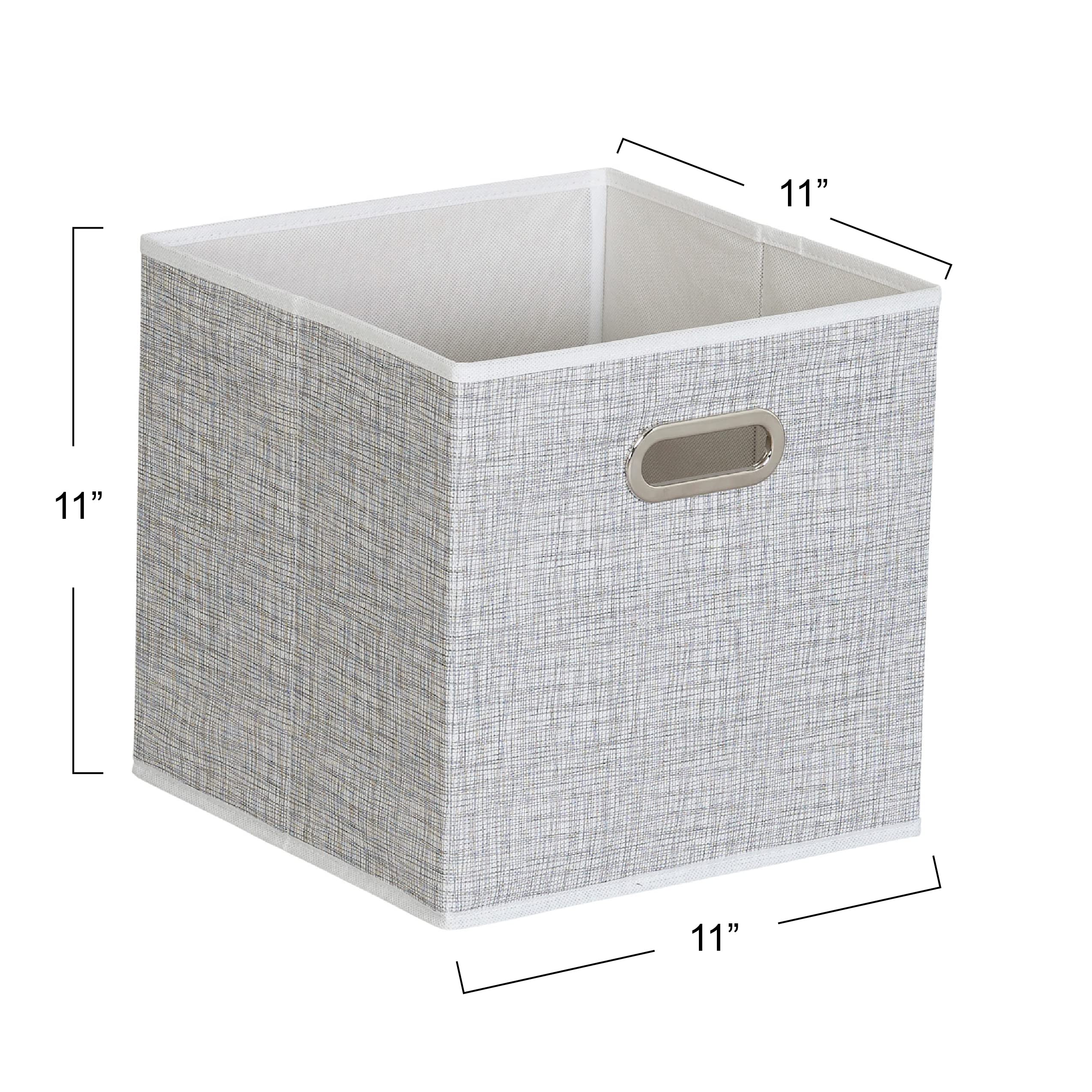 Household Essentials metal grommet handle detail, easy pull-out benefit