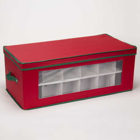 Household Essentials two boxes stacked neatly to maximize vertical storage space