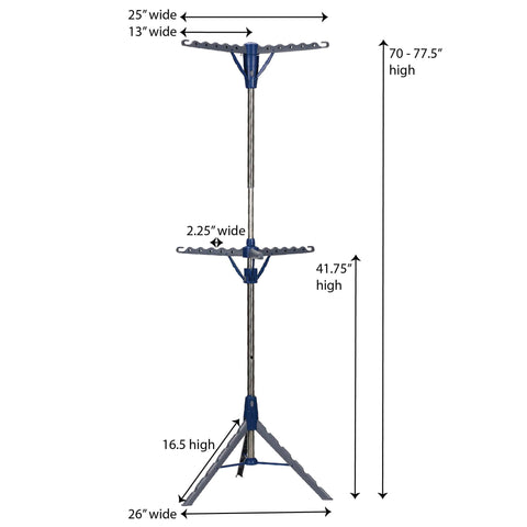Household Essentials two-tier arms detail highlighting added strength and spacing