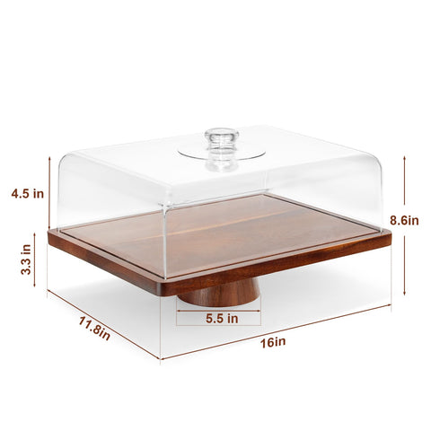 HouseJoy clear acrylic dome close-up highlighting shatterproof clarity and easy lifting