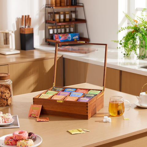 HouseJoy beside a coffee mug for scale, illustrating compact footprint and countertop suitability benefit