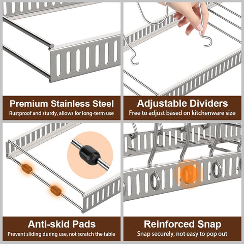 Housolution close-up of adjustable dividers highlighting customizable organization