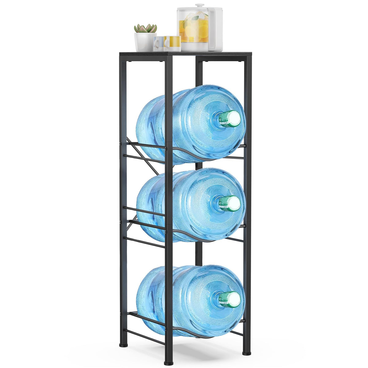 Housolution front view full rack showing compact, space-saving storage