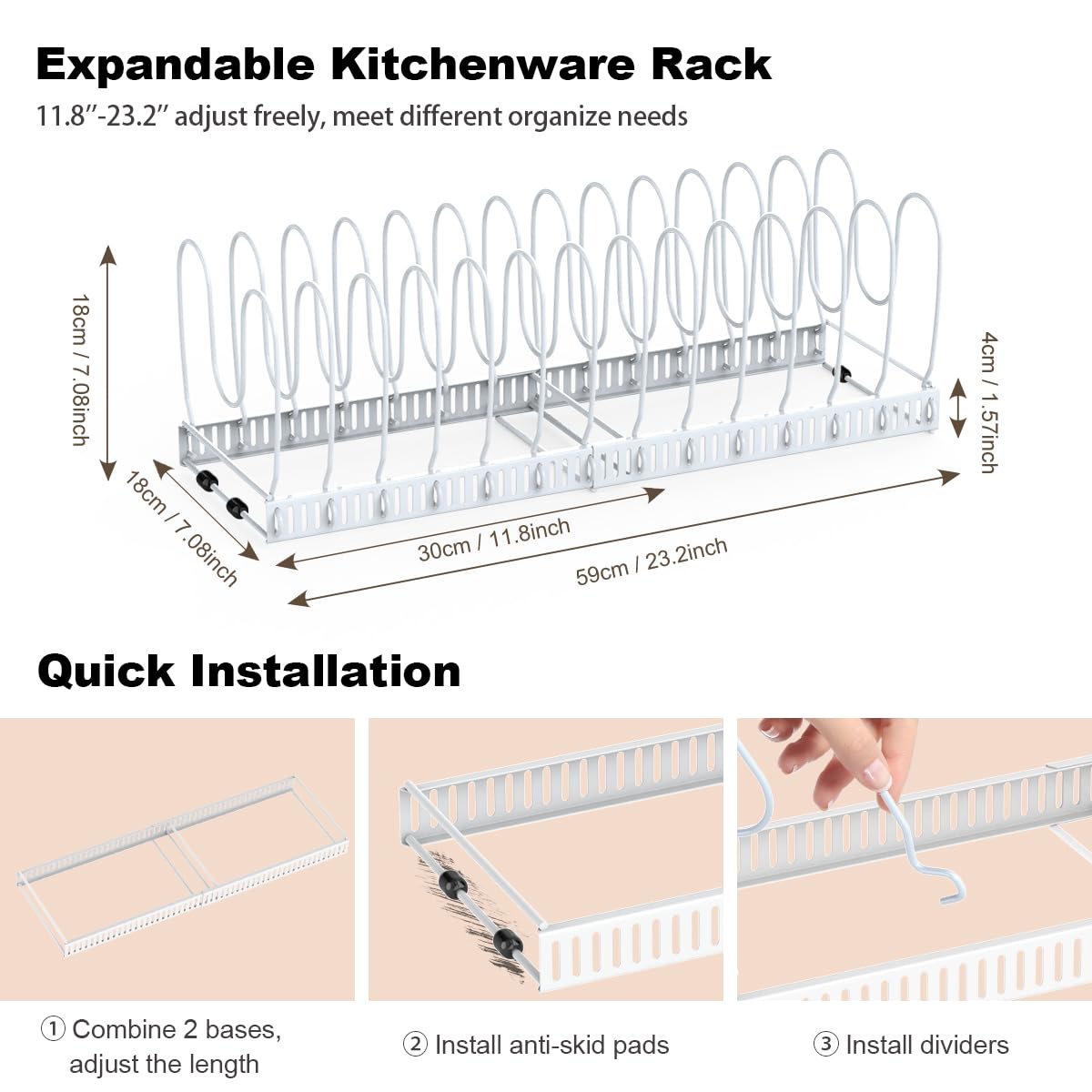 Housolution separated into two racks benefit: flexible placement options