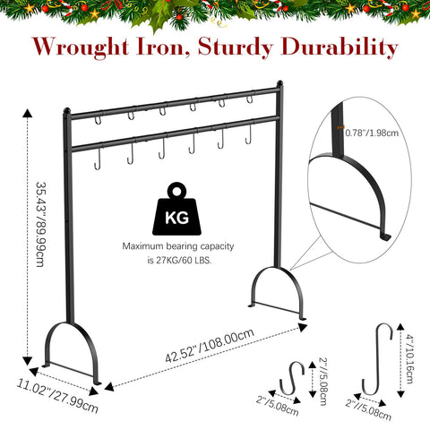 Housolution stand placed beside tree showing decorative placement benefit