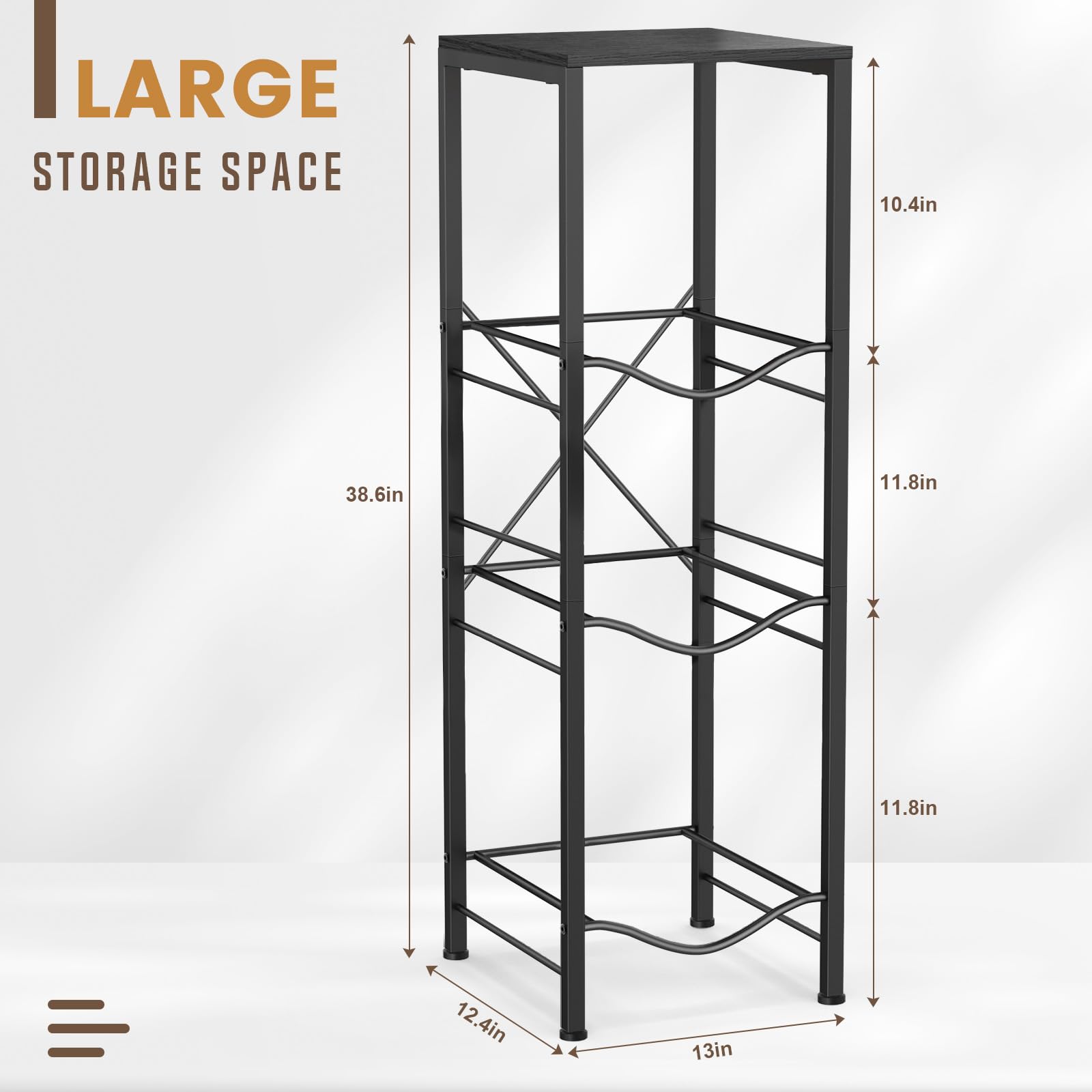 Housolution top MDF shelf holding a small dispenser and cup, adds utility