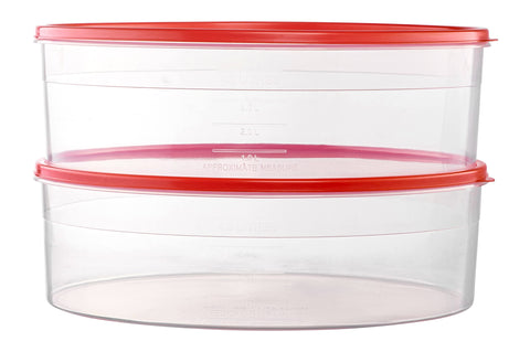 HOUZZKINGZ USA front view of closed pie carrier showing clear lid and seal benefit