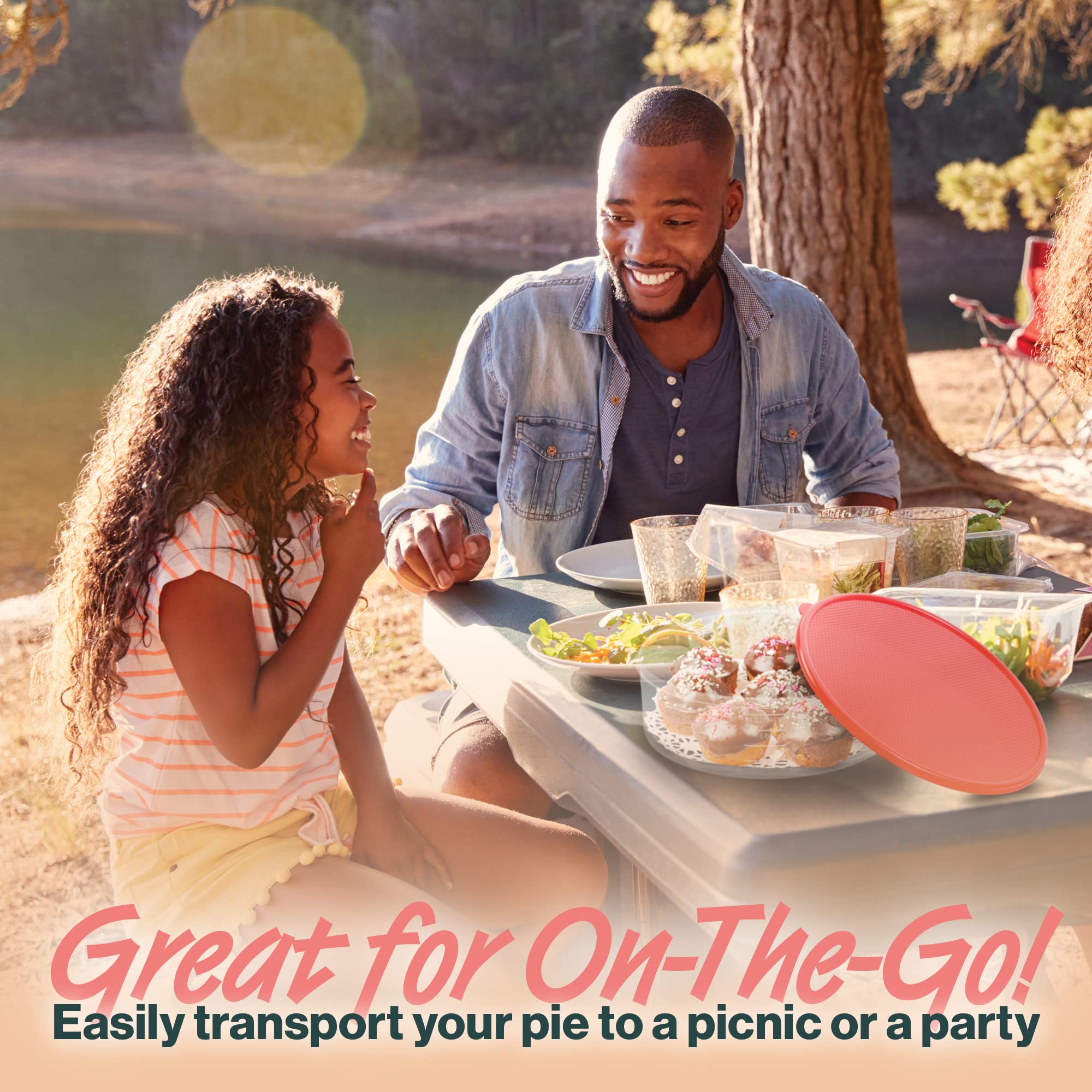 HOUZZKINGZ USA container on picnic table demonstrating convenient transport and serving