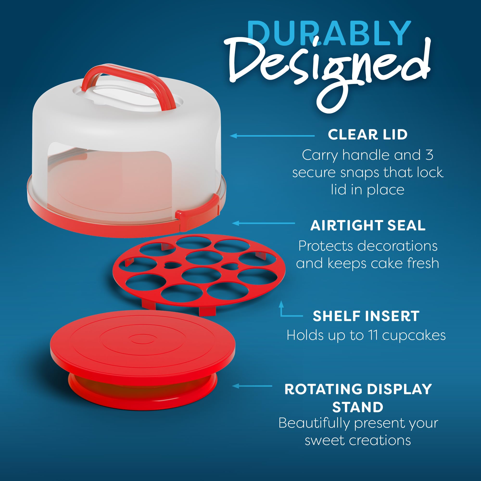 HOUZZKINGZ USA locking handle and latch securing lid for safe carrying