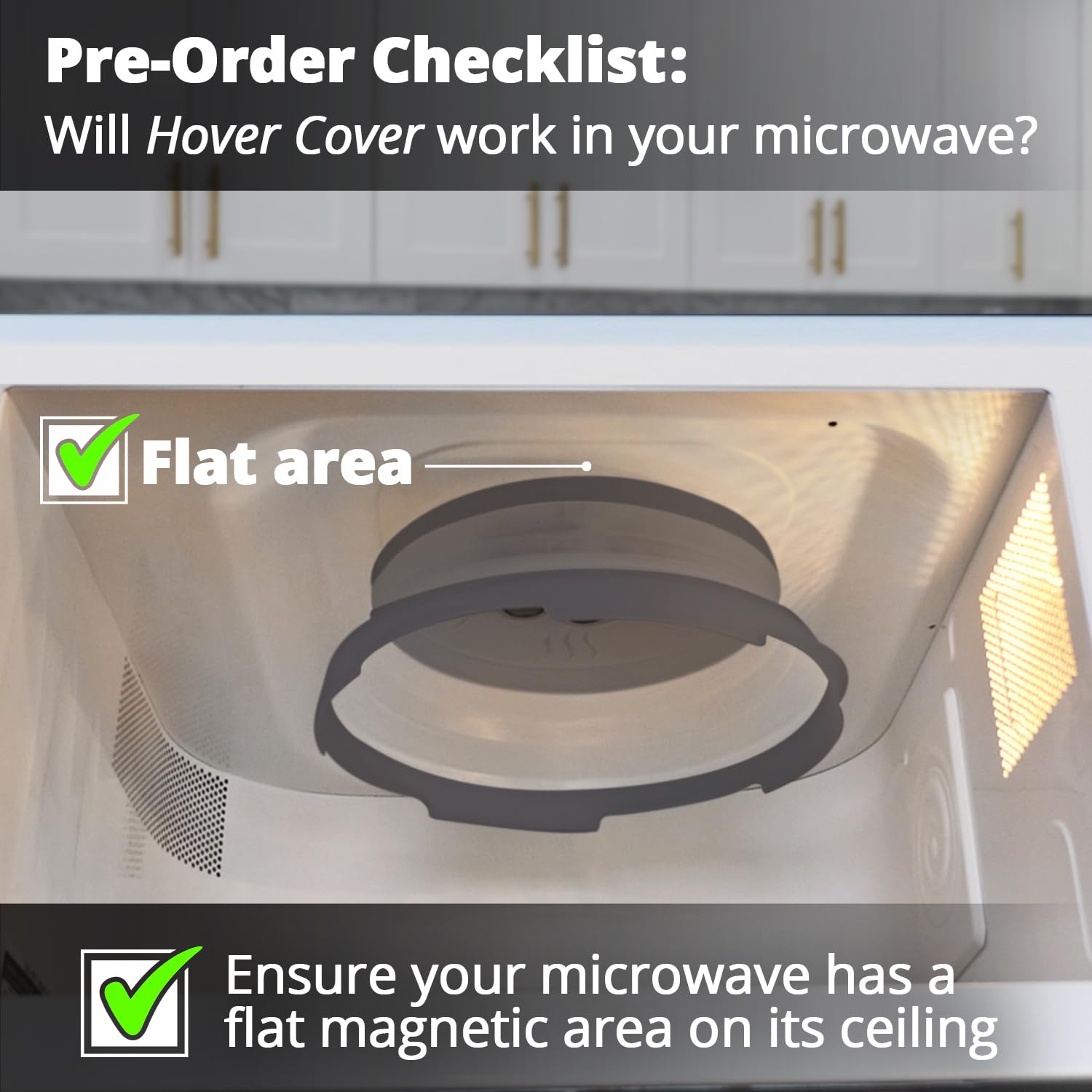 HOVER COVER collapsed flat storage saves cabinet space and reduces clutter