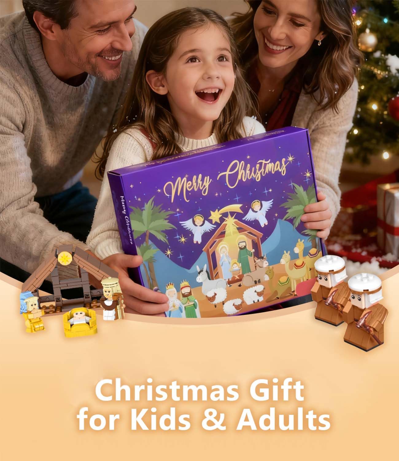 HoverBots sturdy gift box with compartments shown for neat storage and year-to-year preservation