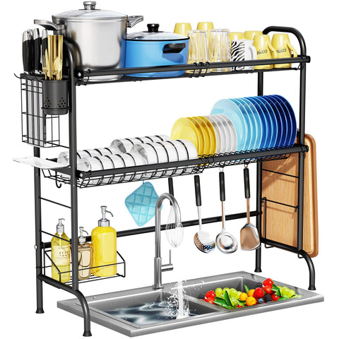 HOWDIA front view full setup showing organized dishes and space-saving benefit