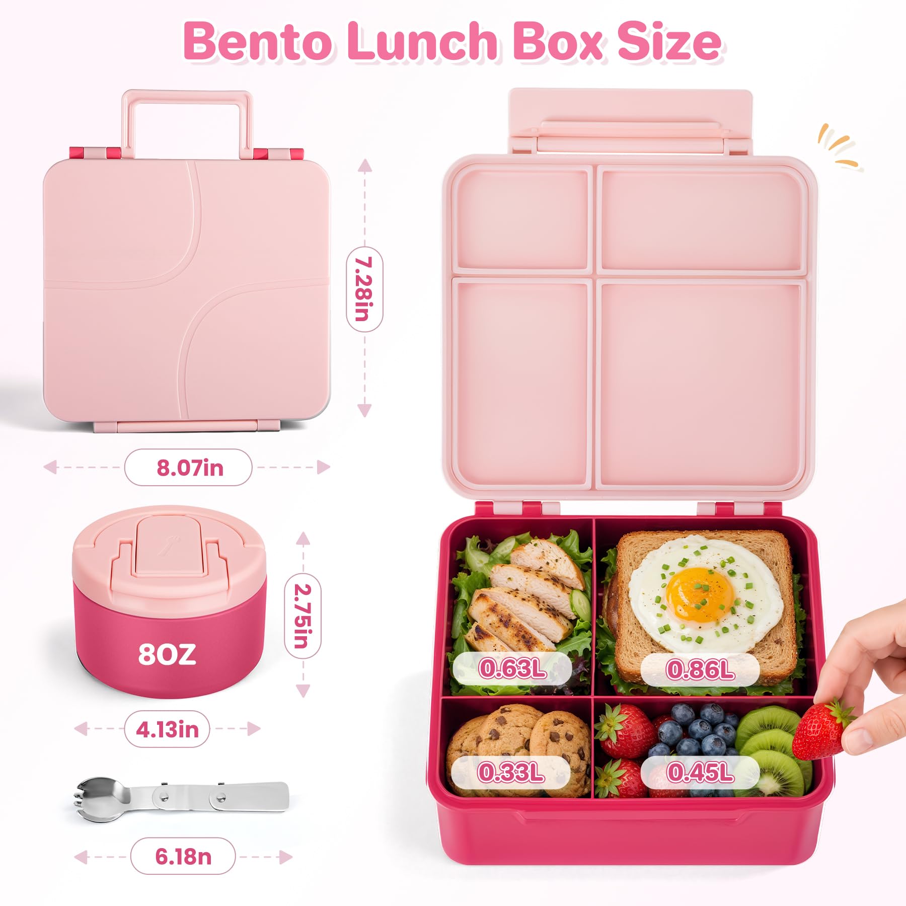 Howeemo bento scale comparison on a table showing compact size for backpacks