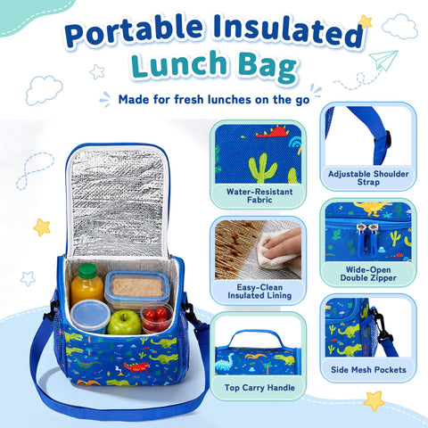 Howeemo insulated lunch bag exterior lifestyle image protecting packed food