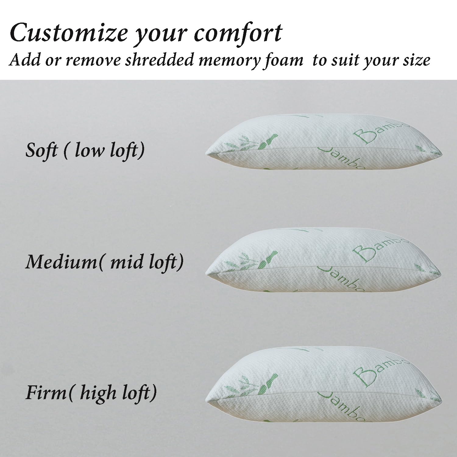 HOXXME pillow next to ruler for king-size scale and accurate dimension reference