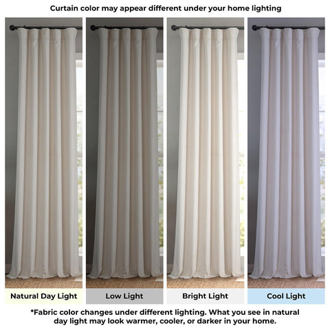HPD Half Price Drapes back tabs close view showing structured ripple benefit