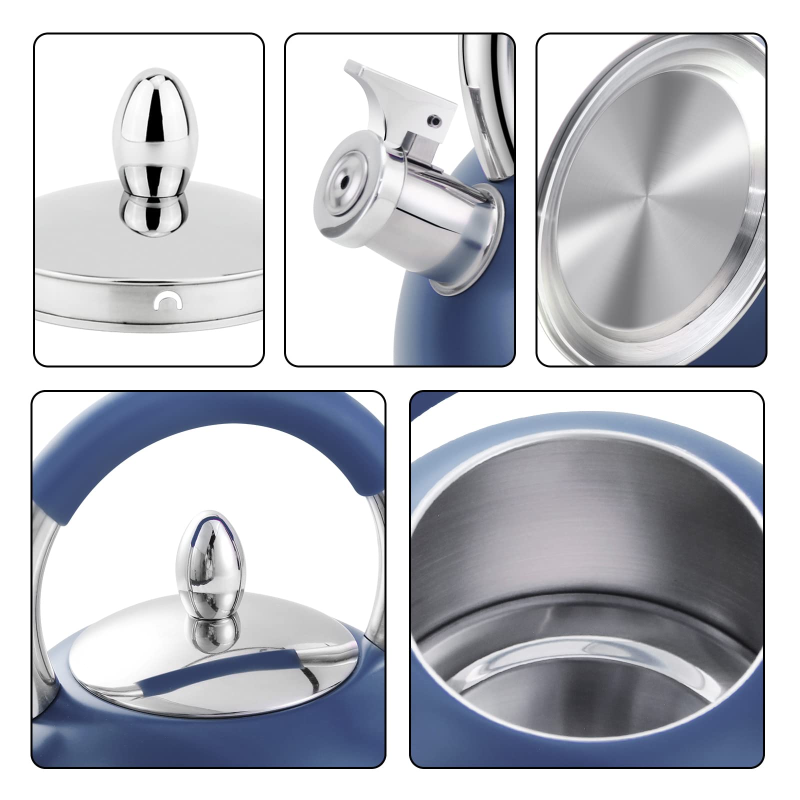 HRHongRui kettle bottom detail demonstrating large base for faster, even heating